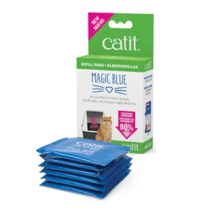 Almohadillas de recambio reductoras de olor de gatos Catit Magic Blue
