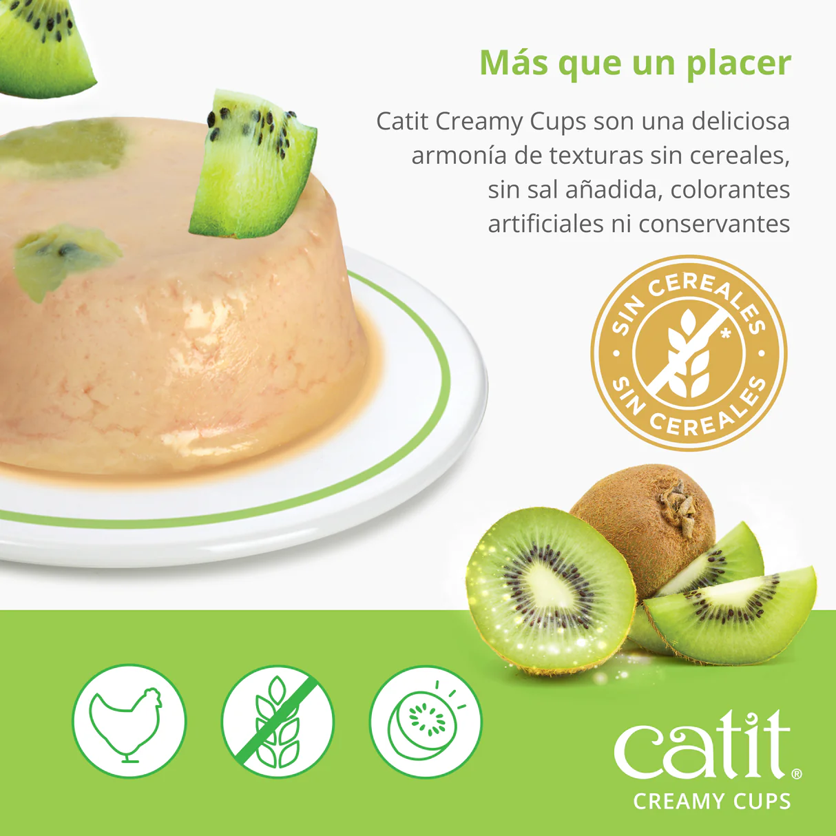 Snack para gatos en mousse con fruta Catit Creamy Cups (12 cajas de 4 unidades) - Imagen 9