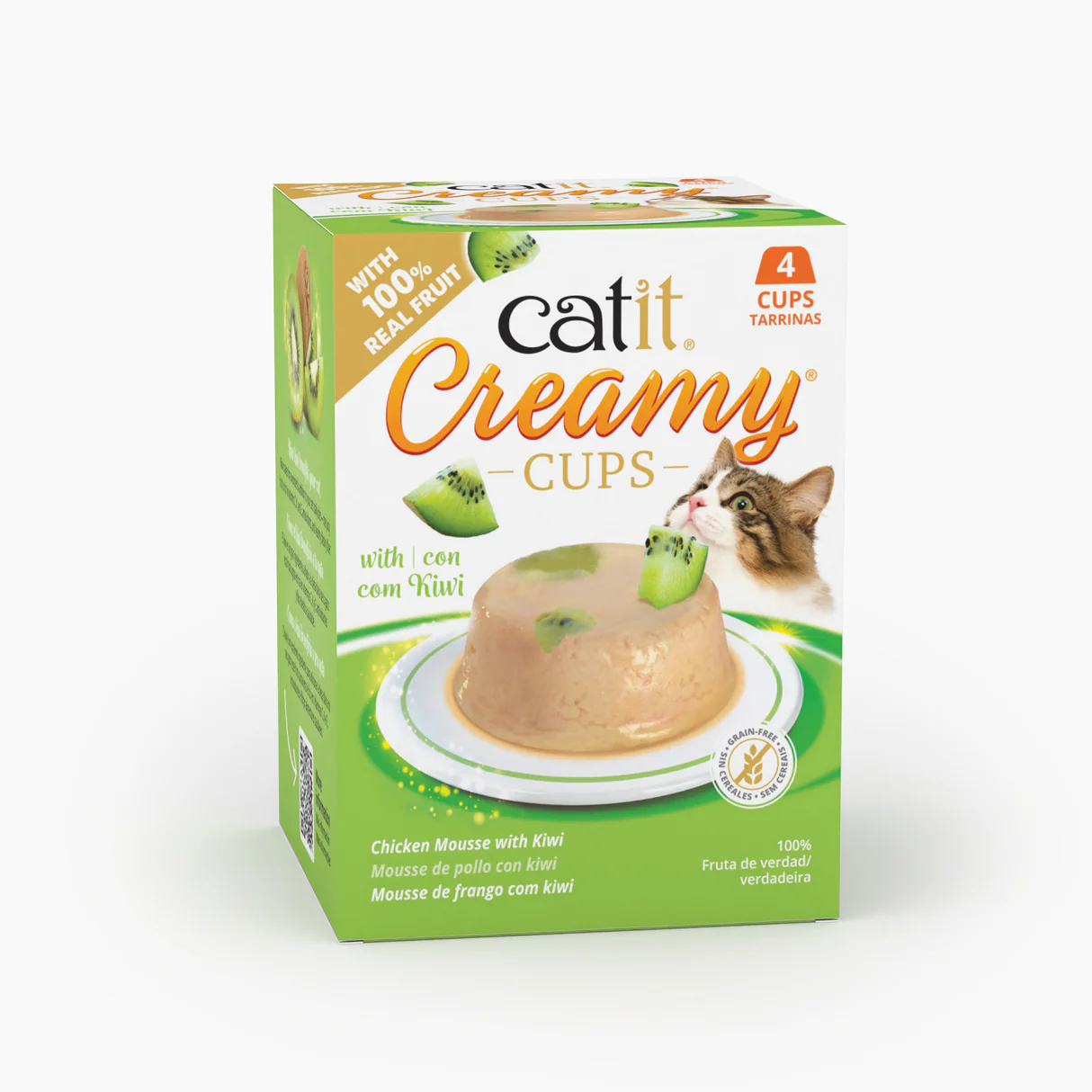 Snack para gatos en mousse con fruta Catit Creamy Cups (12 cajas de 4 unidades) - Imagen 17