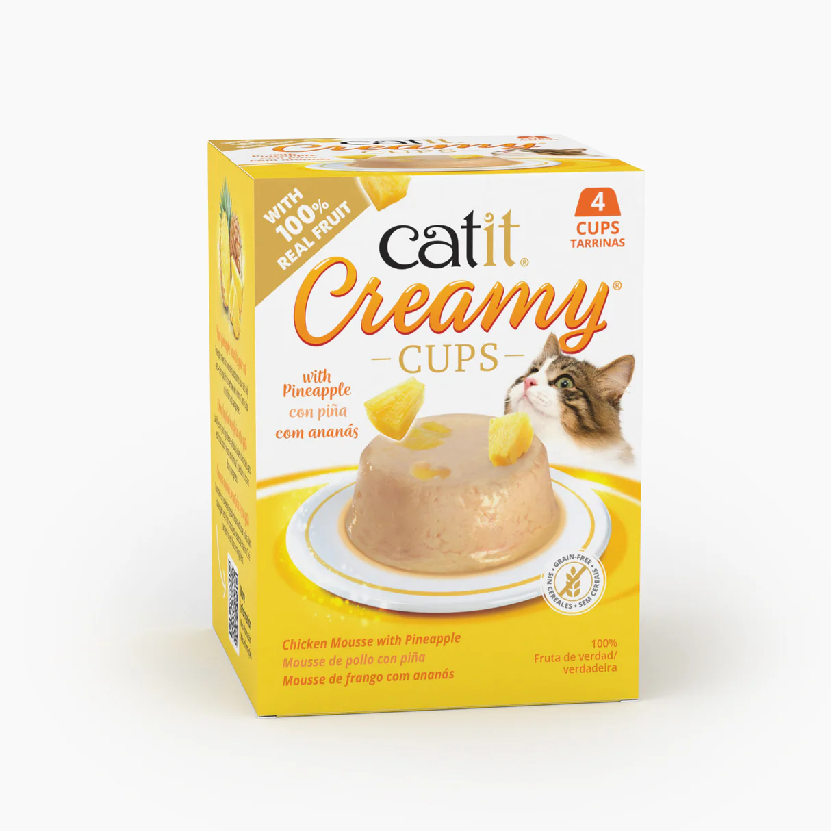 Snack para gatos en mousse con fruta Catit Creamy Cups (12 cajas de 4 unidades) - Imagen 15