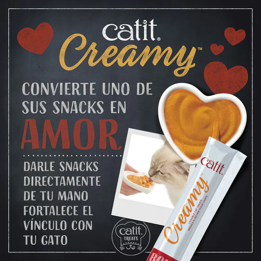 Snacks cremosos para gatos Catit Creamy – 50 Tubos - Imagen 3
