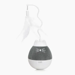 Dispensador se snacks y juguete con pluma para gatos Catit PIXI Spinner