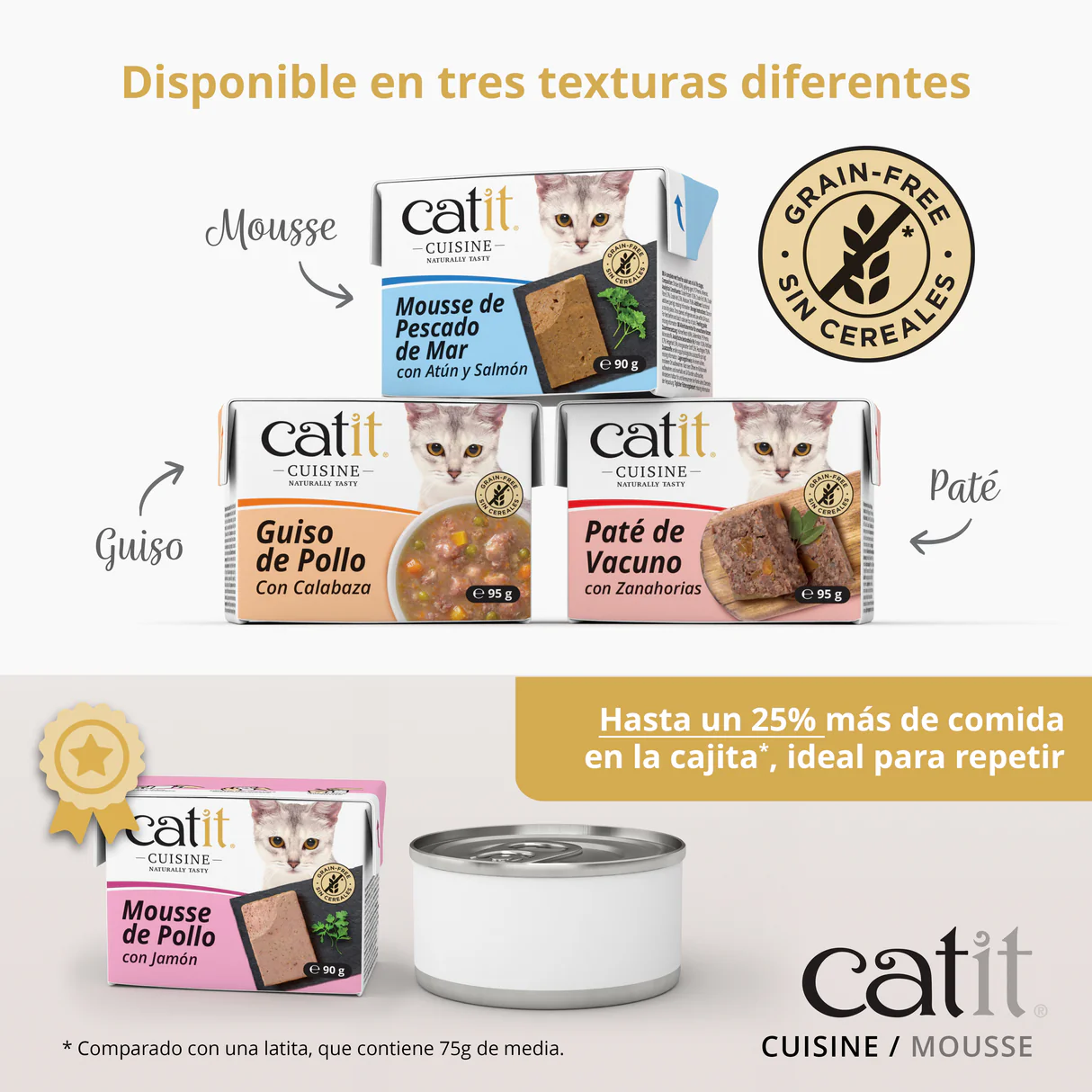 Mousse para gatos Catit Cuisine (pack de 12) - Imagen 5