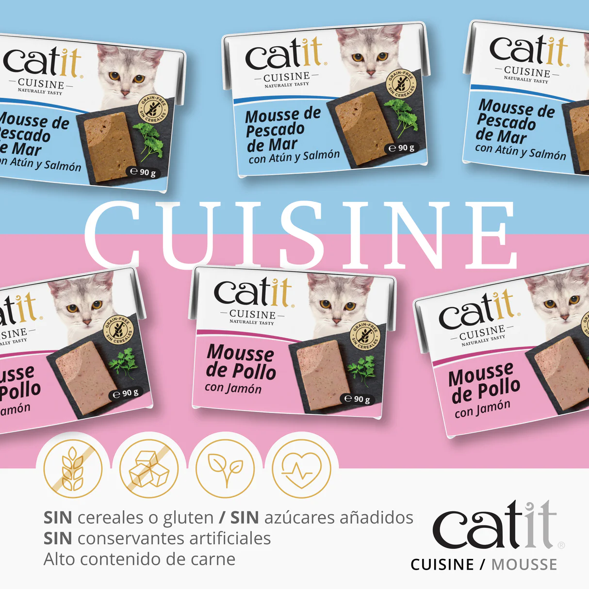 Mousse para gatos Catit Cuisine (pack de 12) - Imagen 3