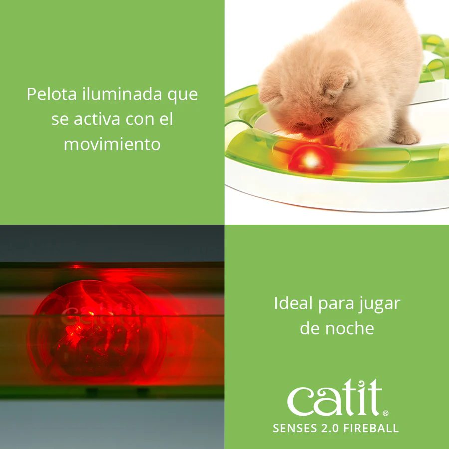 Pelota con luz para gatos Catit Senses Fireball - Imagen 2