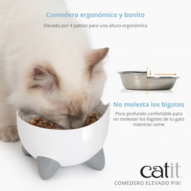 Comedero Elevado para gatos Catit PIXI - Imagen 4