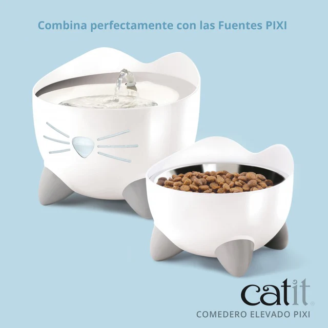 Comedero Elevado para gatos Catit PIXI - Imagen 5