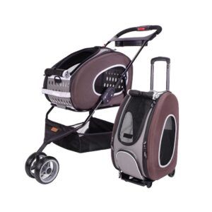 Cochecito Pet EVA 5 en 1 - Marrón