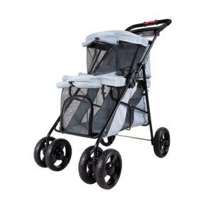 Cochecito Doble Double Decker- Silver Grey