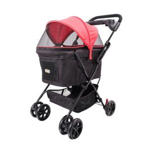 Easy Strolling Cochecito mascota rojo