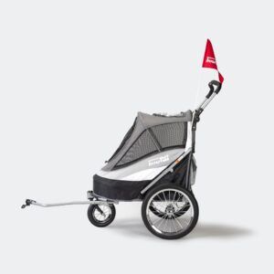 Remolque bicicleta InnoPet Sporty Trailer DeLuxe - Negro plata