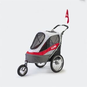 Remolque bicicleta InnoPet Sporty Trailer DeLuxe - Rojo blanquecino