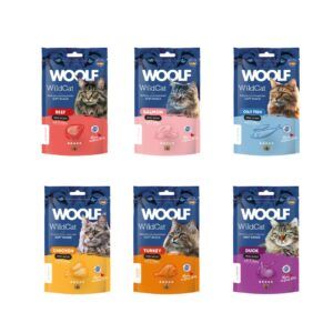 Pack Variado de 15 Snacks Semihúmedos Woolf WildCat