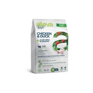 Alleva Holistic gatos Adultos con Pollo & Pato + Aloe Vera & Ginseng
