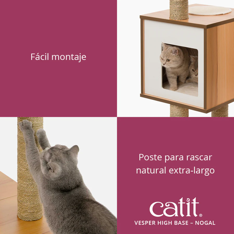 Árbol rascador para gatos Catit Vesper High Base - Imagen 6