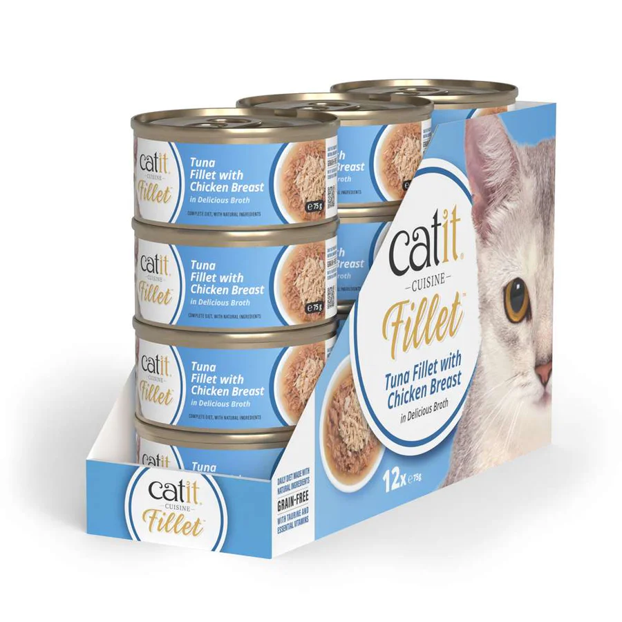 Atún desmenuzado para gatos Catit Cuisine Fillet (pack de 12 unidades) - Imagen 12
