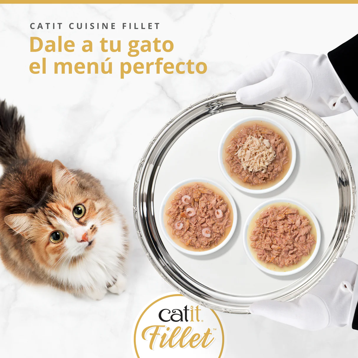 Atún desmenuzado para gatos Catit Cuisine Fillet (pack de 12 unidades) - Imagen 3