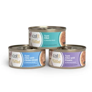 Atún desmenuzado para gatos Catit Cuisine Fillet (pack de 12 unidades)