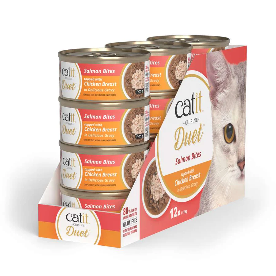 Dúo de carne con toppings para gatos Catit Cuisine Duet (12 u) - Imagen 15