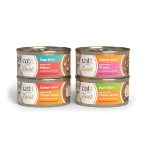 Dúo de carne con toppings para gatos Catit Cuisine Duet (12 u)
