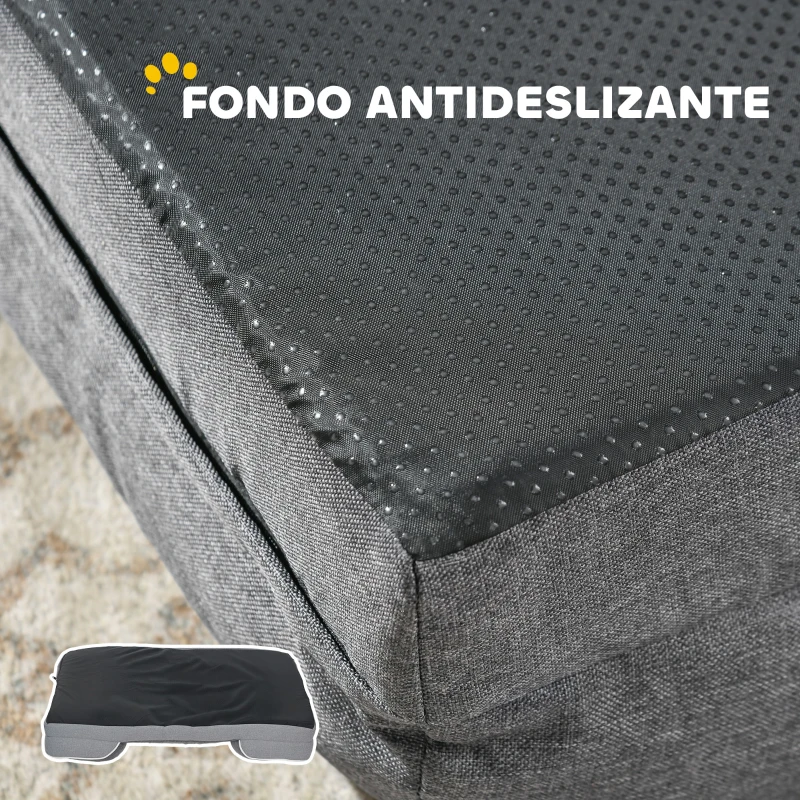 Cama Rectangular para Gato con Cojín Extraíble y Base Antideslizante - Imagen 3