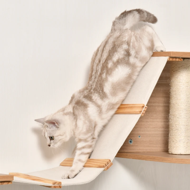 Escalada de Pared para Gatos con Rampa y Plataformas de Descanso - Imagen 7