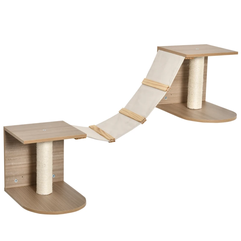 Escalada de Pared para Gatos con Rampa y Plataformas de Descanso