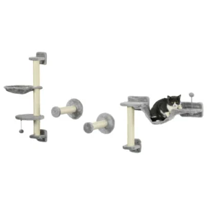 Escalada Pared para Gatos con Hamaca – Set 4 Piezas