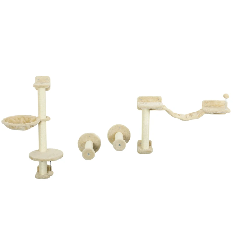 Escalada Pared para Gatos con Hamaca – Set 4 Piezas - Imagen 9