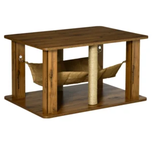 Mesa para Gatos con Hamaca y Rascadores – Mueble Multifuncional