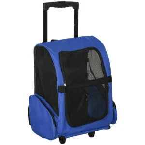 Transportín para Gatos con Ruedas 2 en 1 – Mochila Trolley Plegable