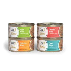 Trocitos de carne en salsa para gatos Catit Cuisine Bites (24 latas)