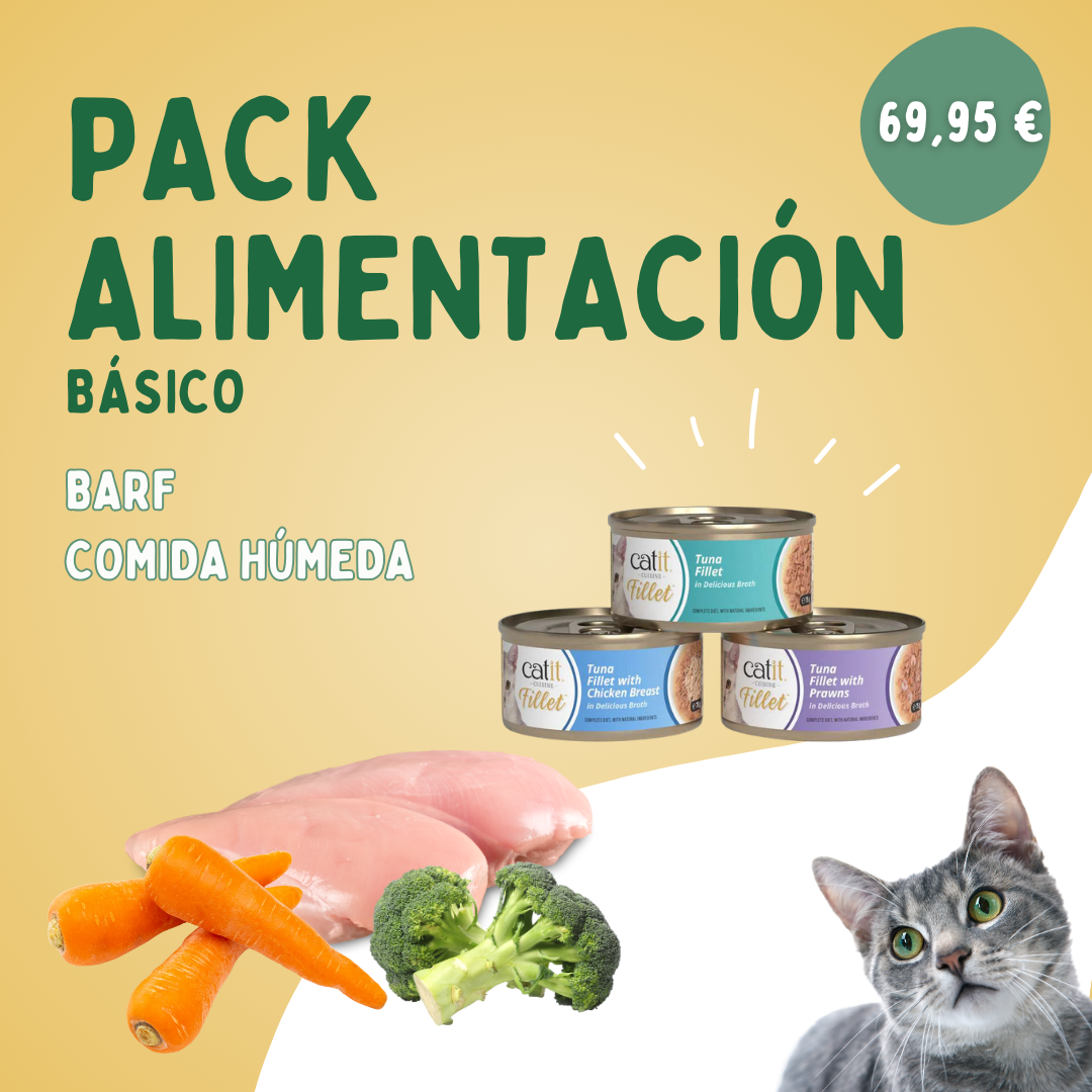 Pack Alimentación Básico para Gatos
